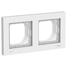 Рамка 2 поста ATLASDESIGN AQUA IP44 белый