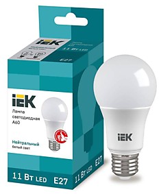 Лампа LED 11 Вт E27 4000К белый ECO (IEK)