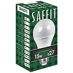 Лампа LED 15Вт Е27 белый 4000К SAFFIT SBA6015