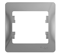 GLOSSA Рамка 1 пост алюминий  GSL000301