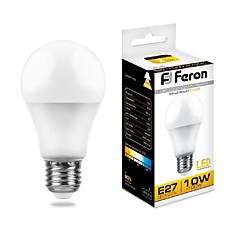 Лампа светодиодная LED 10вт Е27 белый (LB-92)